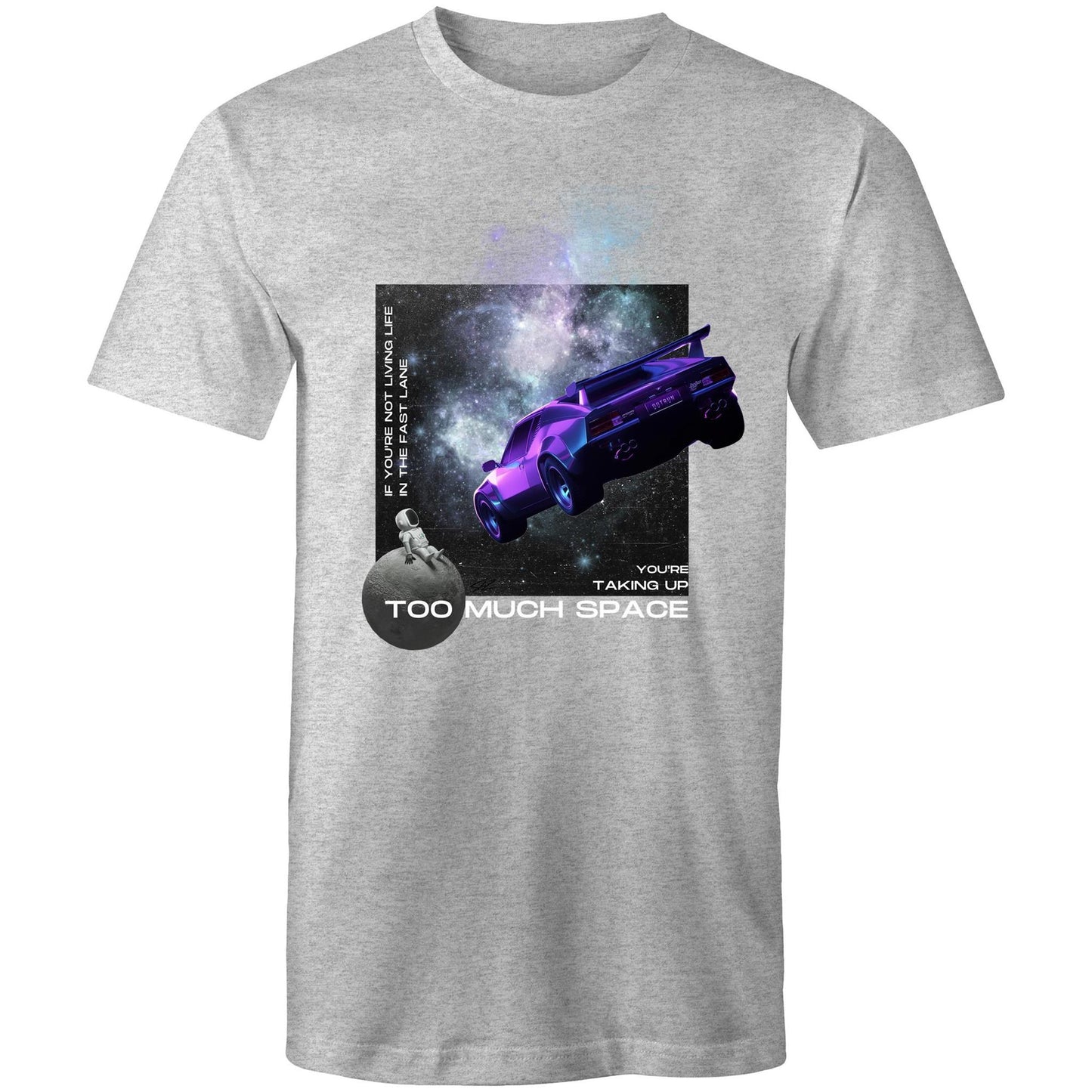 Port Wine Design x Wet Coast Customs - Too Much Space - AS Colour Staple - Mens T-Shirt