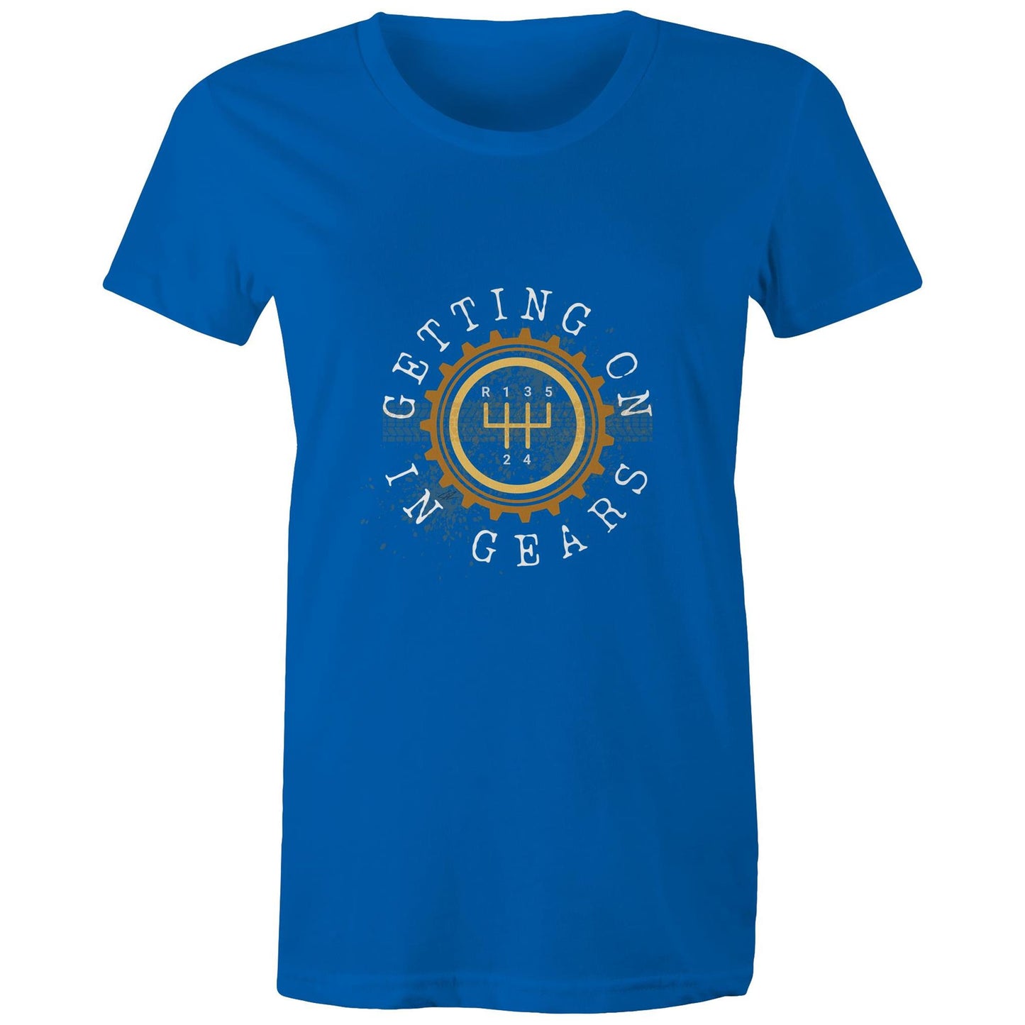 Port Wine Design x West Coast Customs - Getting on in Gears - AS Colour - Women's Maple Tee