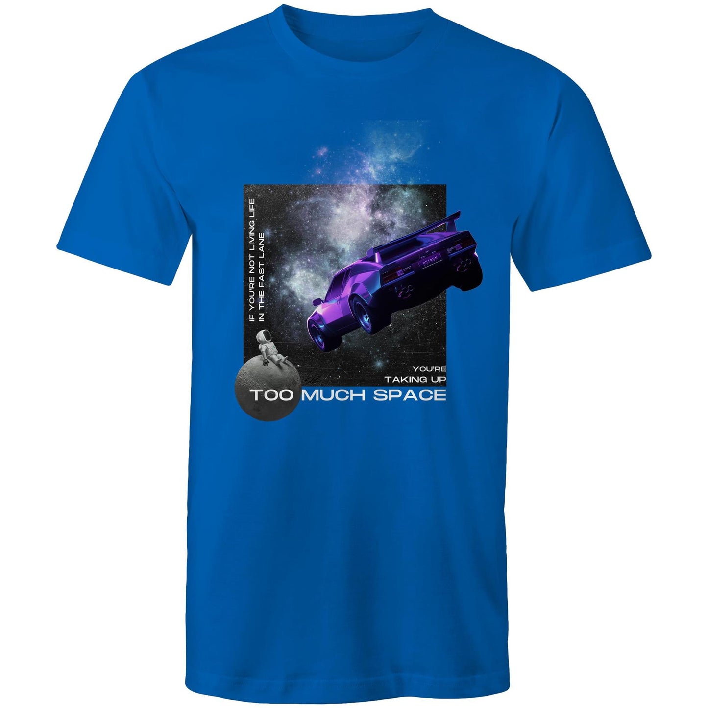 Port Wine Design x Wet Coast Customs - Too Much Space - AS Colour Staple - Mens T-Shirt