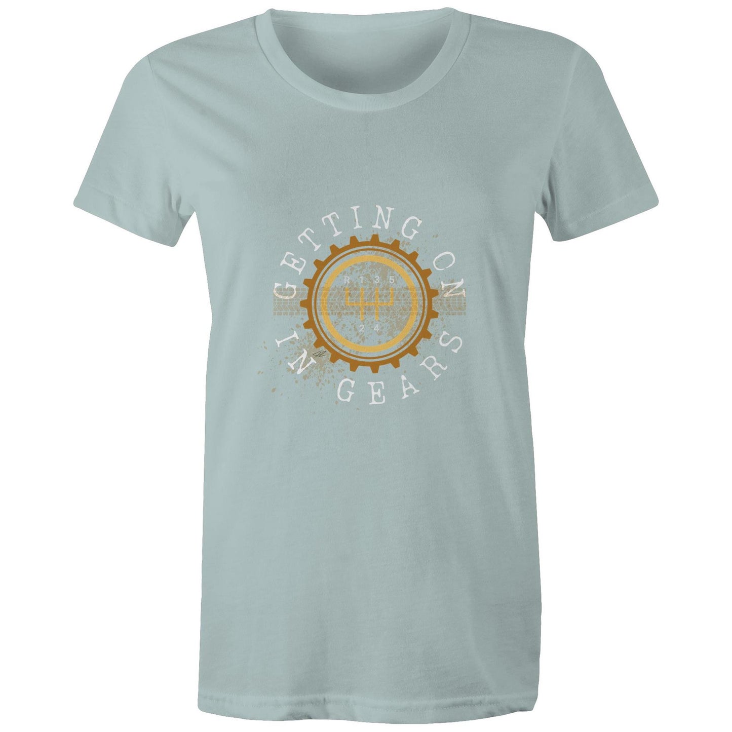 Port Wine Design x West Coast Customs - Getting on in Gears - AS Colour - Women's Maple Tee