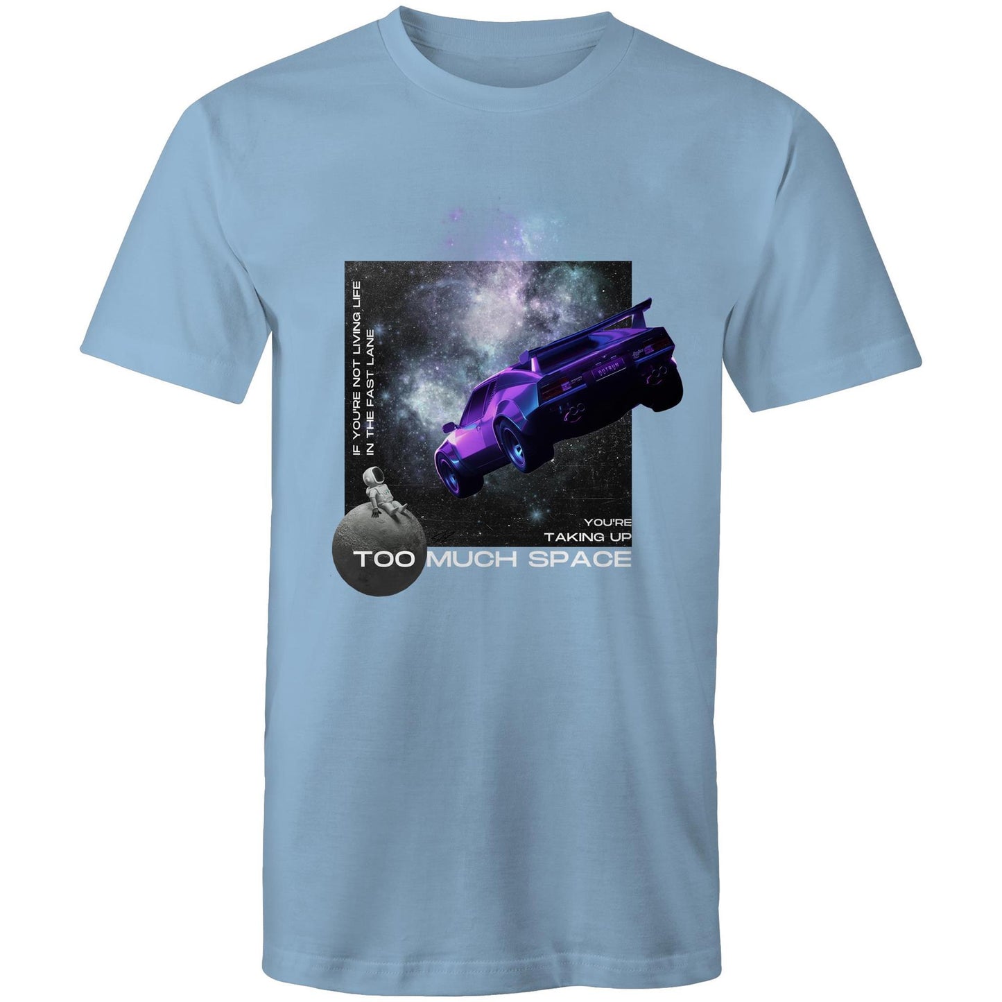 Port Wine Design x Wet Coast Customs - Too Much Space - AS Colour Staple - Mens T-Shirt