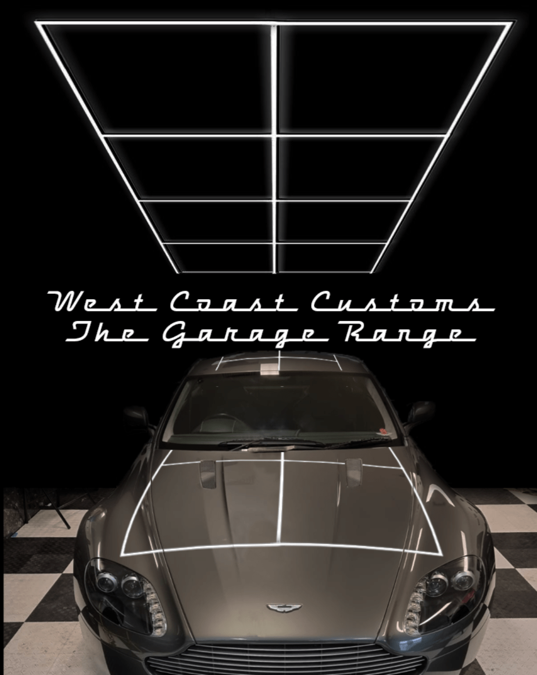 Showroom / Garage modular LED Grid Dimension Lighting Type T+