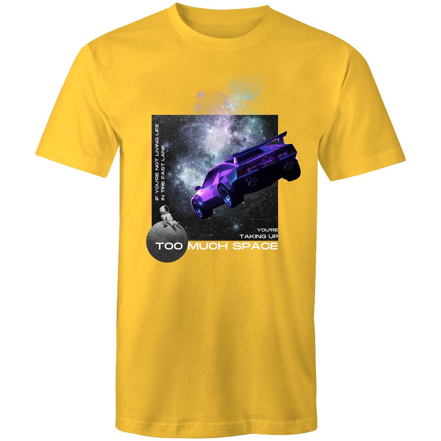 Port Wine Design x Wet Coast Customs - Too Much Space - AS Colour Staple - Mens T-Shirt