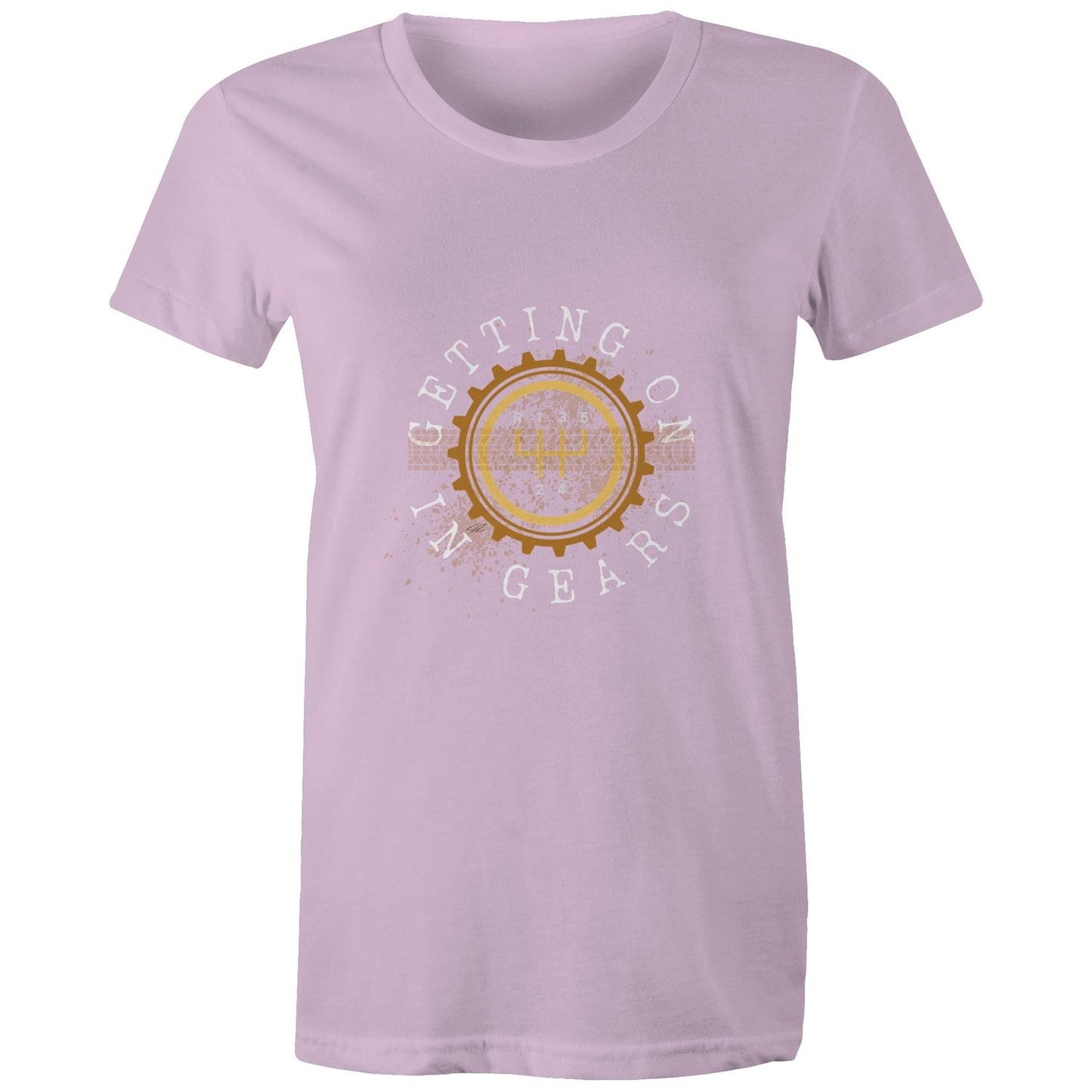 Port Wine Design x West Coast Customs - Getting on in Gears - AS Colour - Women's Maple Tee
