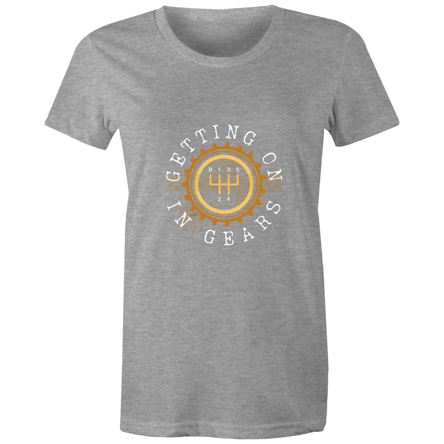 Port Wine Design x West Coast Customs - Getting on in Gears - AS Colour - Women's Maple Tee