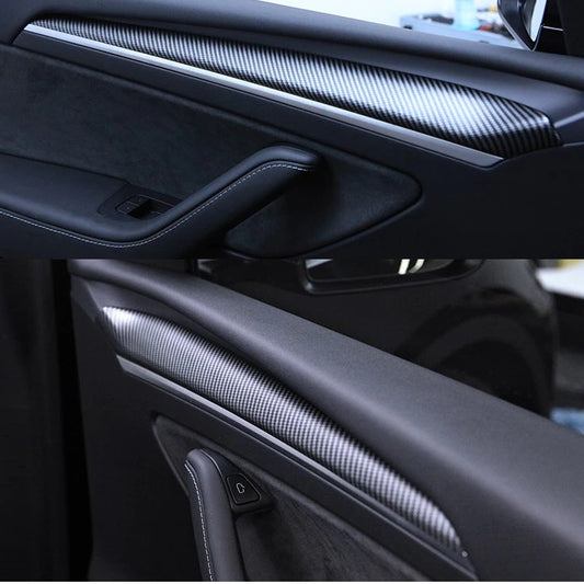 Tesla Model 3 carbon fiber door trim