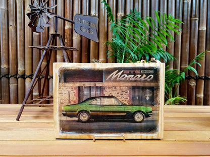 Monaro GTS handmade wood mounted car print